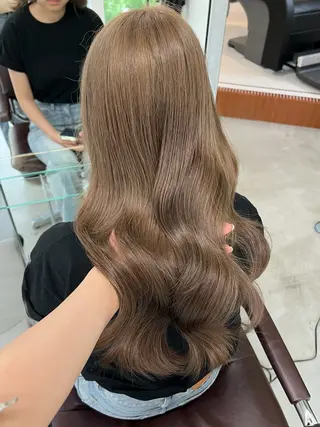 セミロング いざわりお /梅田/ブリーチのヘアスタイル