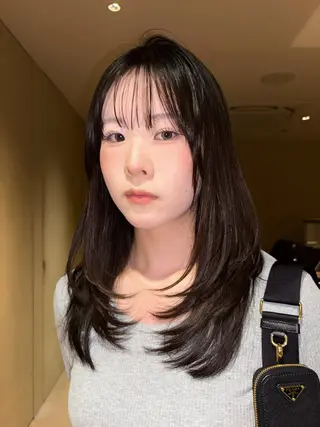 ロング ボブ/ヘアセット 結婚式卒業式アレンジのヘアスタイル