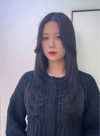 ミディアム カラー 🌫️大人韓国ヘア 🌫️naoyaのヘアスタイル