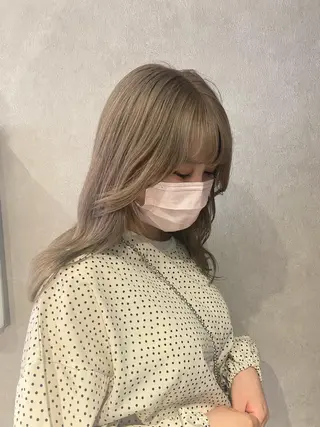ロング カラー otoha✳︎ くすみ艶カラーのヘアスタイル