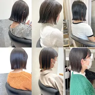 ミディアム カラー 小坂 郁美のヘアスタイル