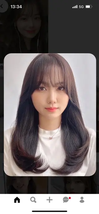 ロング 韓国好き🇰🇷 美容師MIKUのヘアスタイル