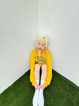 ミディアム カラー ヘアアレンジ 韓国ヘア/ボブ/ レイヤー/Rinのヘアスタイル