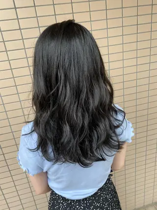 セミロング カラー 赤み消し韓国ヘア レイヤー縮毛🤍渡邉のヘアスタイル