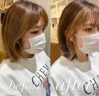 ミディアム カラー 過去一の柔髪ヘア 🌿einshairのヘアスタイル