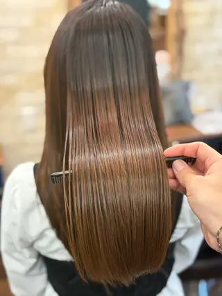 ロング 💈直毛×ツイスパの プロ🥷清水真之介のヘアスタイル
