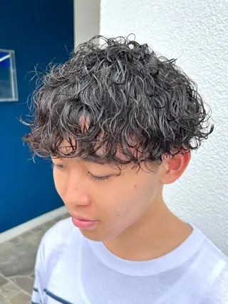 ショート パーマ メンズ メンズパーマ職人 加藤 弘貴のヘアスタイル