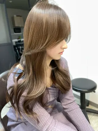 ロング 韓国風レイヤー ショート/犬塚 優介のヘアスタイル