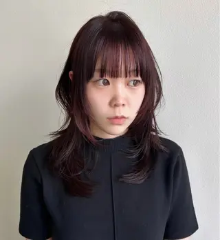 セミロング カラー risako🇰🇷 韓国ヘア/レイヤーのヘアスタイル