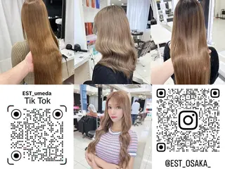 ロング メンズ ヘアアレンジ カラー M. KANAのヘアスタイル