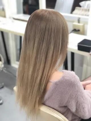 ロング カラー ヘアアレンジ 枝毛カット＆髪質改善 満足NO.1岡しゃんのヘアスタイル