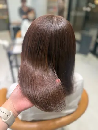 セミロング Rinka🌷🩶 グレージュカラー🫧のマツエク・マツパデザイン