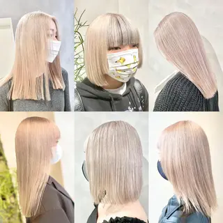 ショート カラー ハイトーン×レイヤー ／遠藤将太のヘアスタイル