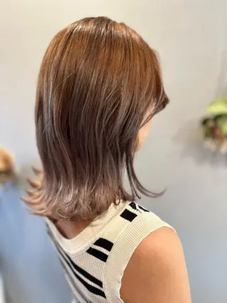 ミディアム カラー K Harukaのヘアスタイル