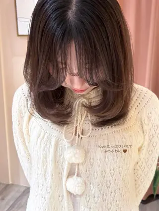 ミディアム カラー coyumi / 𝘦 𝘮 𝘶のヘアスタイル
