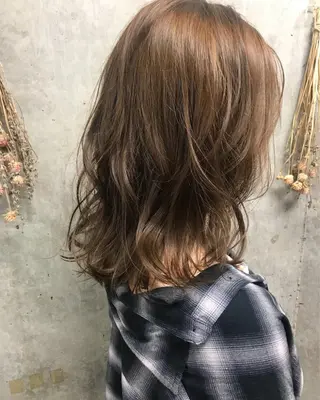 ミディアム カラー ヘアアレンジ Satsuki ✂︎♡のヘアスタイル