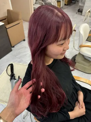 ロング カラー ヘアアレンジ 目黒 碧人のヘアスタイル