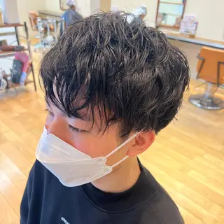 パーマ メンズ Ore🫧タナカマヤ /柔らかい質感カラーのヘアスタイル