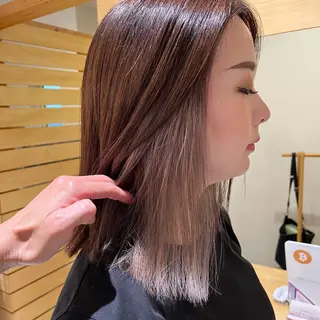 セミロング カラー ✨髪質改善🎨 杉本賢人のヘアスタイル