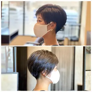 ショート 宮城 将大のヘアスタイル
