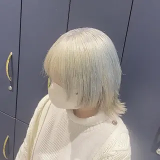 ミディアム カラー 磯田冬弥/ ブリーチメニューのヘアスタイル