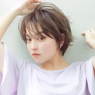 ショート カラー パーマ ヘアアレンジ キッズ ネイル マツエク・マツパ ショートの神✨AFL OAT 井上康平のヘアスタイル