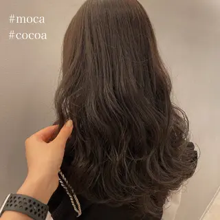 ロング 顔周りデザイン/ ママ美容師/濱ほのかのヘアスタイル
