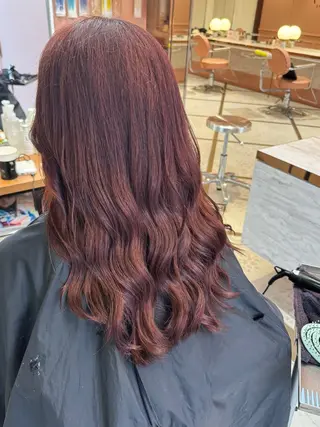 セミロング カラー 🌶F-CODE RINA🌶のヘアスタイル