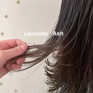 ミディアム カラー 市川 千夏のヘアスタイル