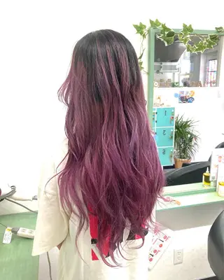 ロング カラー パーマ ヘアアレンジ 髪質改善✧︎カラー 💎AIM【アイム】のヘアスタイル