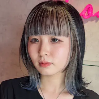 ミディアム カラー 韓国ヘア/艶カラー /田中悠佑のヘアスタイル