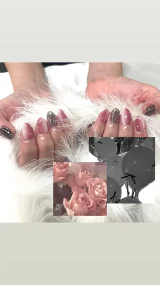 ネイル honoka池袋🎀 ガーリーネイル🤍のネイルデザイン