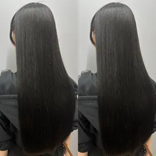 ロング 髪質改善🩵縮毛矯正 代々木/木下のヘアスタイル