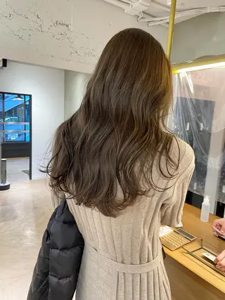 カラー レイヤーカット🍏 オリーブ/ののかのヘアスタイル