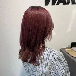 セミロング カラー shiho .のヘアスタイル