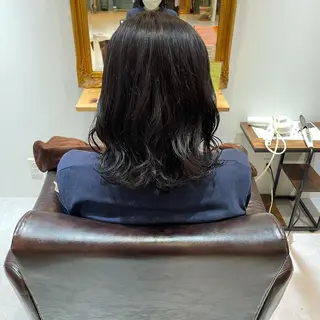 ミディアム ツヤカラー🫧Sae ネイルモデル募集中のヘアスタイル