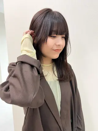 ロング 中村 佳歩のヘアスタイル