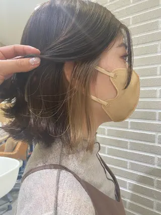 ミディアム 植田 菜月のヘアスタイル