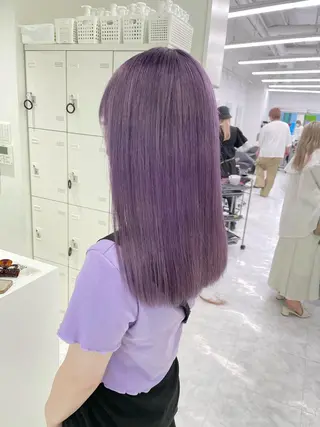 ミディアム カラー 🤍💕ブリーチカラ ーAyaka💕🤍のヘアスタイル