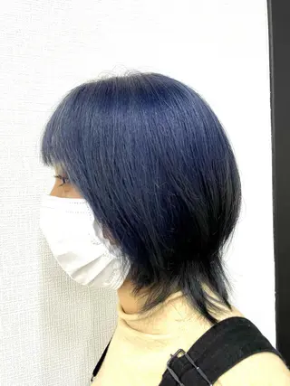ミディアム カラー ヘアアレンジ キッズ ハイトーンカラー 縮毛矯正/ジャックのヘアスタイル