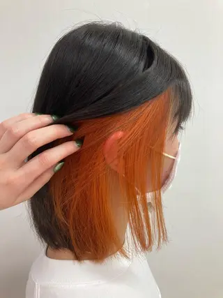 ミディアム カラー 🫧ダメージレス🫧 松下のヘアスタイル