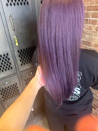 セミロング カラー 久木原 ゆりのヘアスタイル