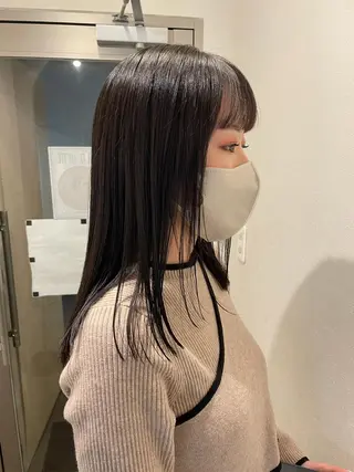 ミディアム カラー 英語ok sohee ソヒ 305号室のヘアスタイル