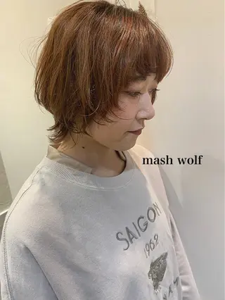 ショート カラー 透明感カラー👑 井上美乃里のヘアスタイル