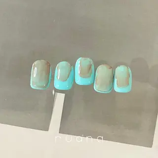 ネイル ニュアンスネイル🧡 rionaのネイルデザイン
