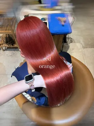 ロング カラー 髪質改善/縮毛矯正/ レイヤーカットななこのヘアスタイル