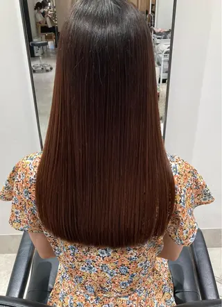 ロング カラー スキバサミを使わない カット🌼唯🌼のヘアスタイル