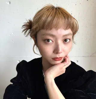 ミディアム ヘアアレンジ 安達 梨登のヘアスタイル