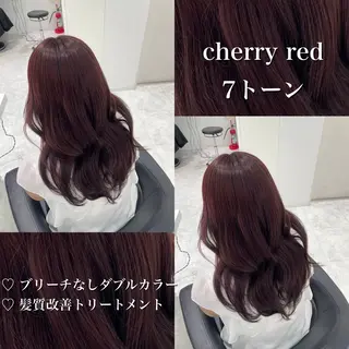 カラー 🤍ブリーチなし ブラウンhimi🤍のヘアスタイル
