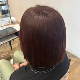 カラー 暖色カラーAYAKA 🍒🕰🤎のヘアスタイル